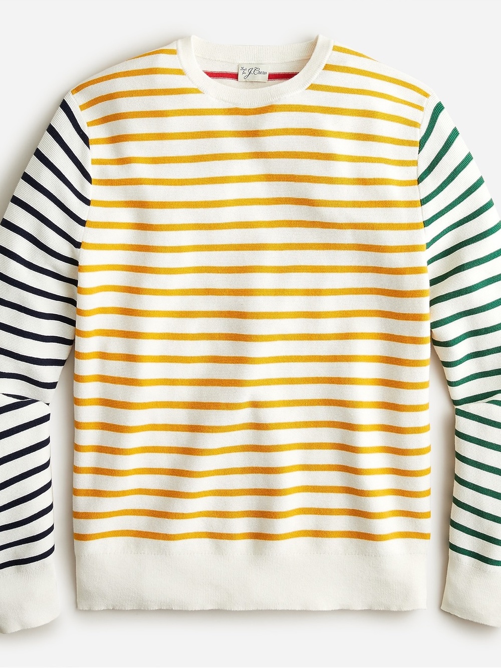 J.Crew Striped Knit Sweater Large Coastal Preppy